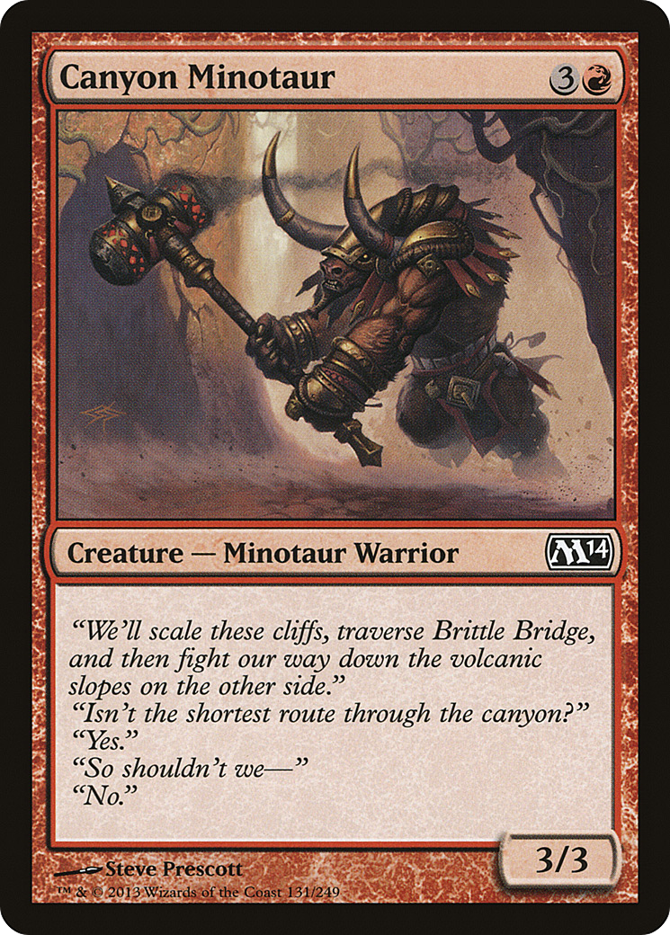 Canyon Minotaur (M14-131)  Foil - Magic 2014