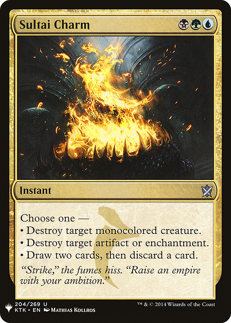 Sultai Charm (LIST-KTK-204)  - The List