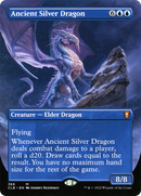 Ancient Silver Dragon (Borderless) (CLB-366) - Commander Legends: Battle for Baldur's Gate (Borderless) Foil