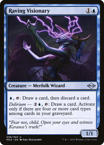 Raving Visionary (MH2-056)  Foil - Modern Horizons 2