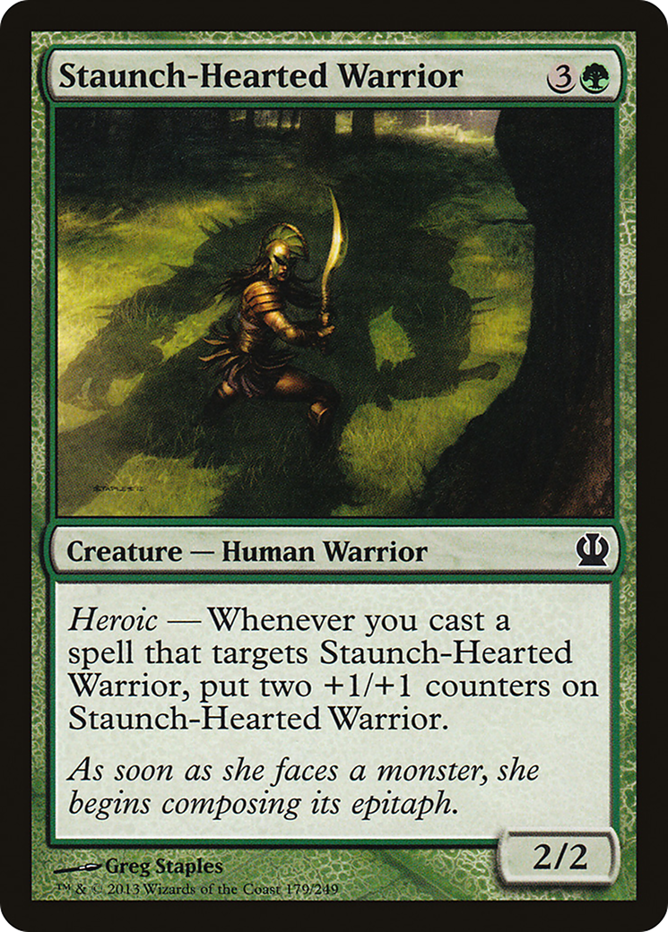 Staunch-Hearted Warrior (THS-179)  - Theros