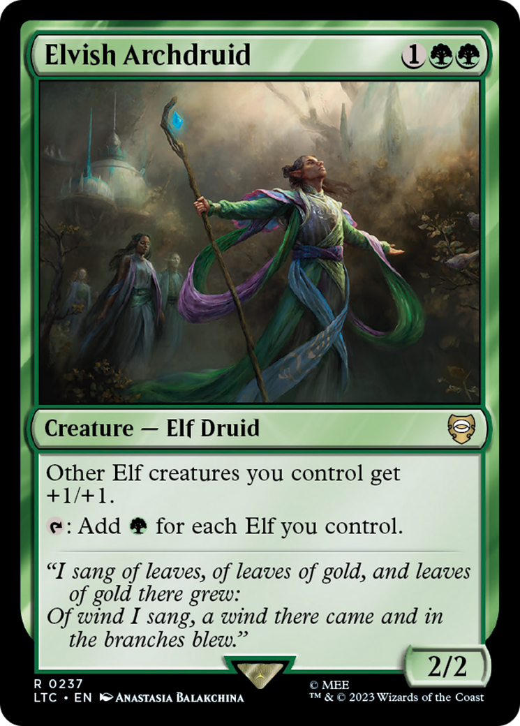 Elvish Archdruid (LTC-237)  - Tales of Middle-earth Commander
