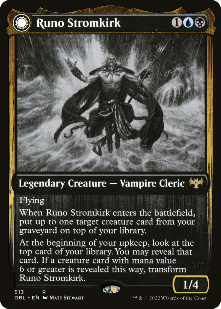 Runo Stromkirk (DBL-513)  Foil - Innistrad: Double Feature: (Double Faced Transform)