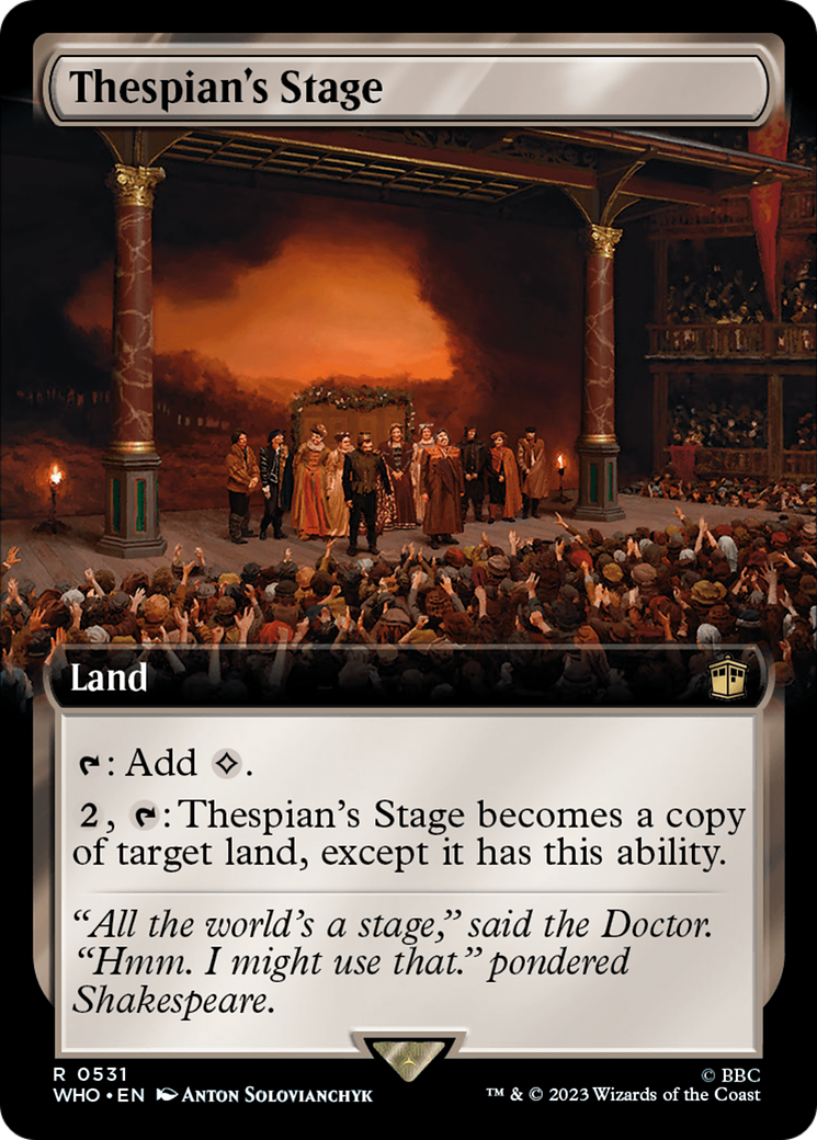 Thespian's Stage (Extended Art) (WHO-531)  - Doctor Who: (Extended Art)