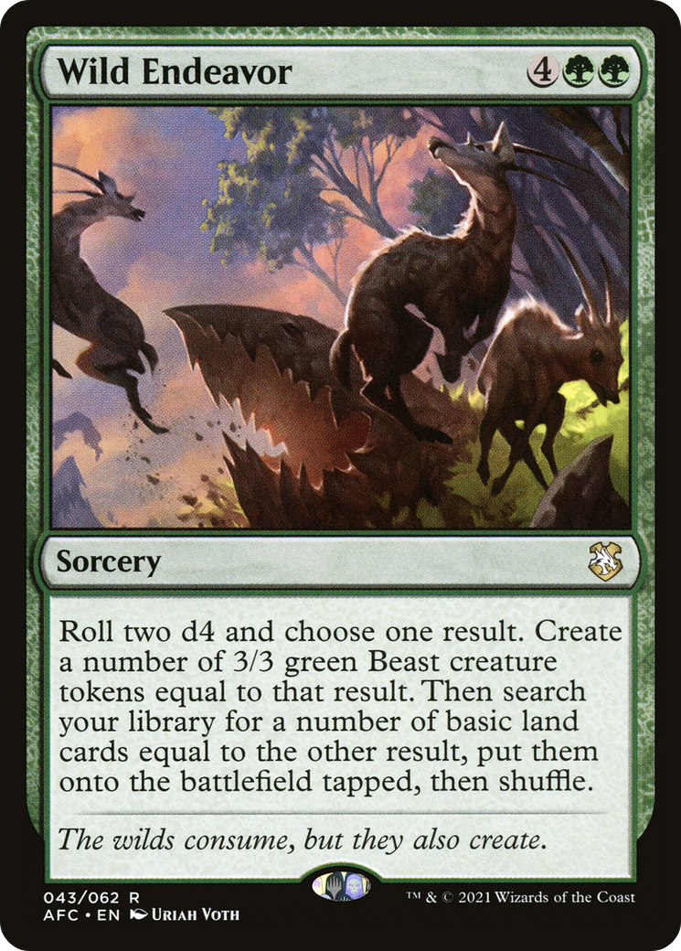Wild Endeavor (AFC-043) - Adventures in the Forgotten Realms Commander