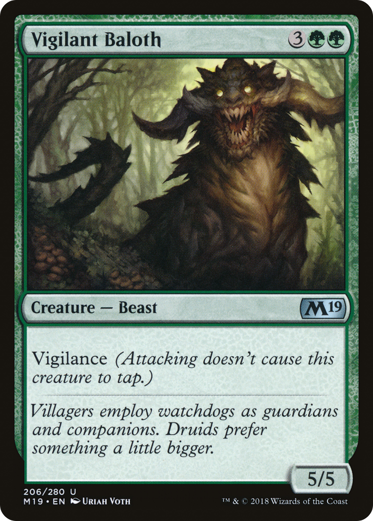 Vigilant Baloth (M19-206)  - Core Set 2019