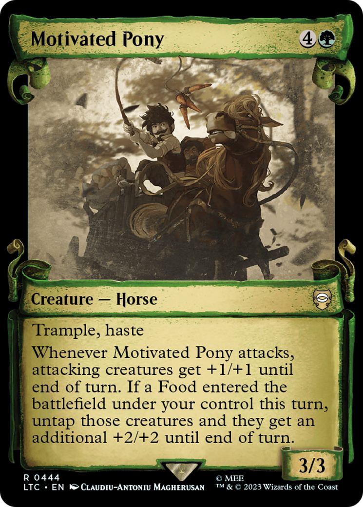 Motivated Pony (Showcase Scrolls) (LTC-444)  - Tales of Middle-earth Commander: (Showcase)