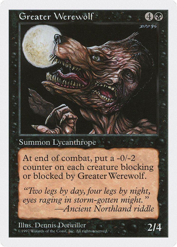 Greater Werewolf (5ED-)  - Fifth Edition