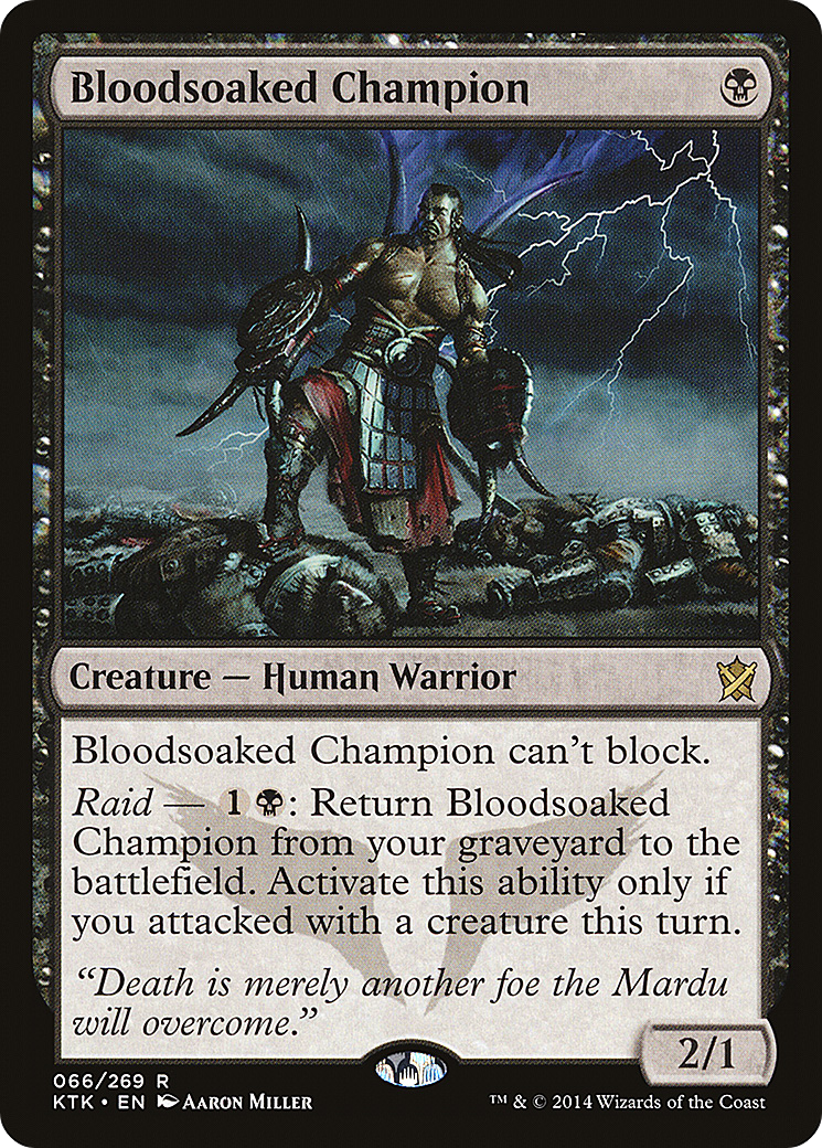 Bloodsoaked Champion (KTK-066)  Foil - Khans of Tarkir