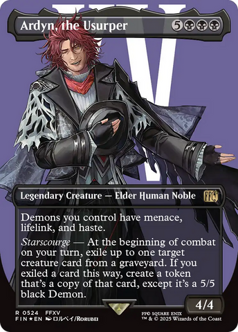 Ardyn, the Usurper (0524) (Borderless) (Surge Foil) (FIN-524)  Foil - FINAL FANTASY