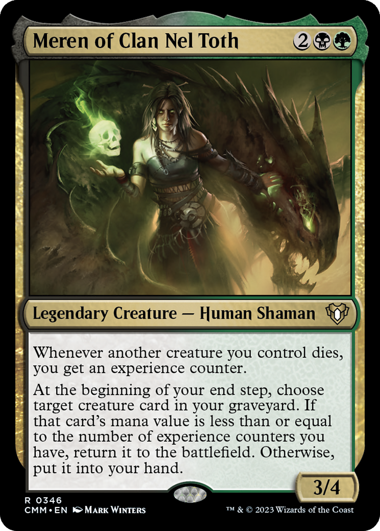 Meren of Clan Nel Toth (CMM-346)  Foil - Commander Masters