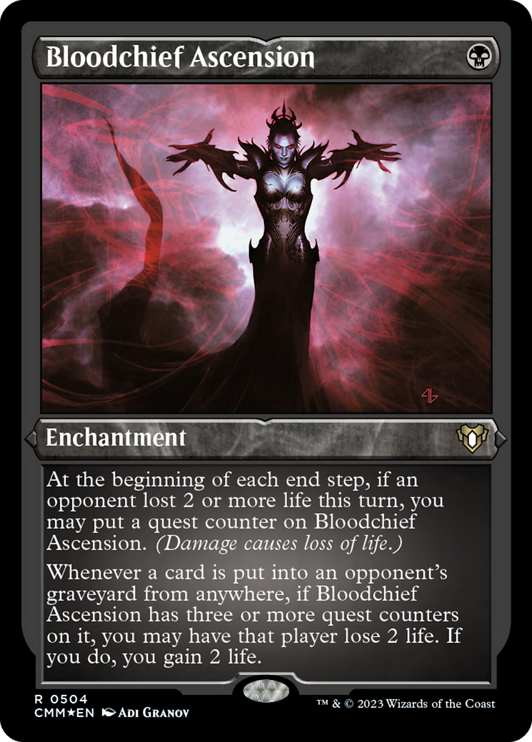 Bloodchief Ascension (CMM-504)  Etched Foil - Commander Masters