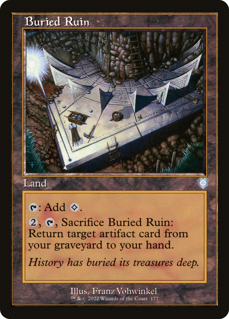 Buried Ruin (Retro Frame) (BRC-177)  - The Brothers' War Commander