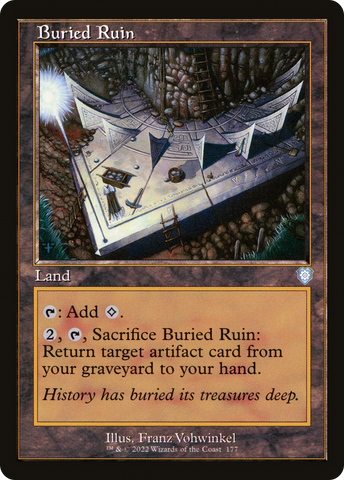 Buried Ruin (Retro Frame) (BRC-177)  - The Brothers' War Commander