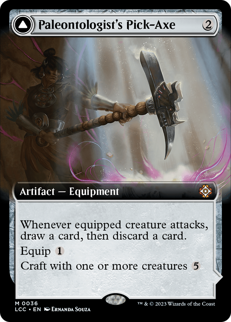 Paleontologist's Pick-Axe (Extended Art) (LCC-036)  - The Lost Caverns of Ixalan Commander: (Extended Art)