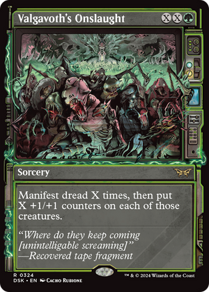 Valgavoth's Onslaught (Showcase) (DSK-324)  - Duskmourn: House of Horror: (Showcase)