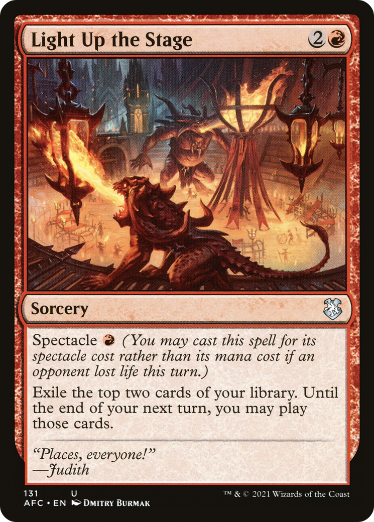 Light Up the Stage (AFC-131) - Adventures in the Forgotten Realms Commander