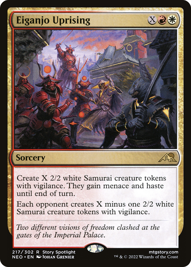 Eiganjo Uprising (NEO-217)  Foil - Kamigawa: Neon Dynasty