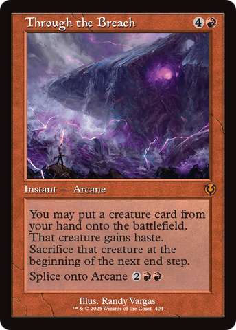 Through the Breach (Retro Frame) (INR-404)  Foil - Innistrad Remastered