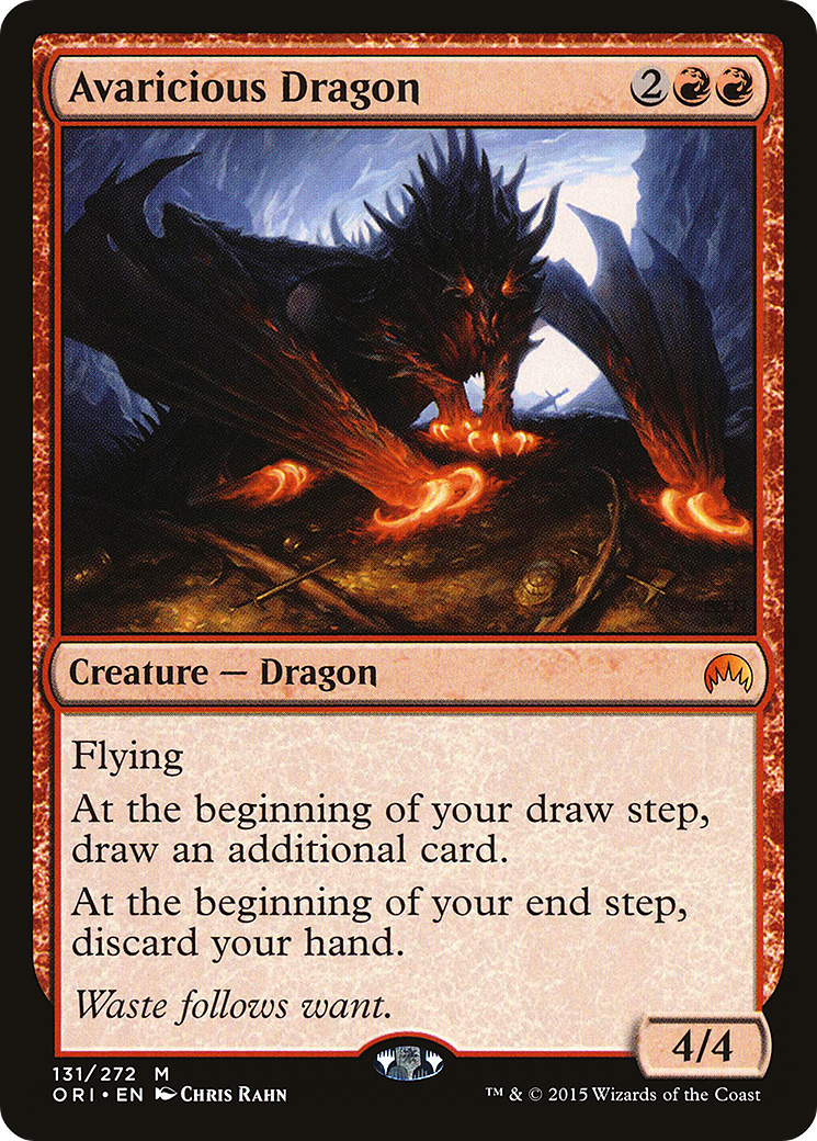 Avaricious Dragon (ORI-131)  Foil - Magic Origins