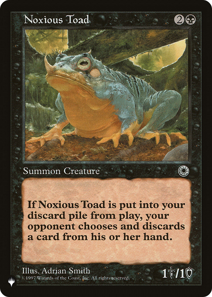 Noxious Toad (LIST-POR-104)  - The List