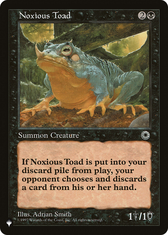Noxious Toad (LIST-POR-104)  - The List
