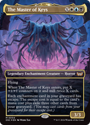 The Master of Keys (Borderless) (DSC-004) - Duskmourn: House of Horror Commander: (enchantment) (Borderless) Foil