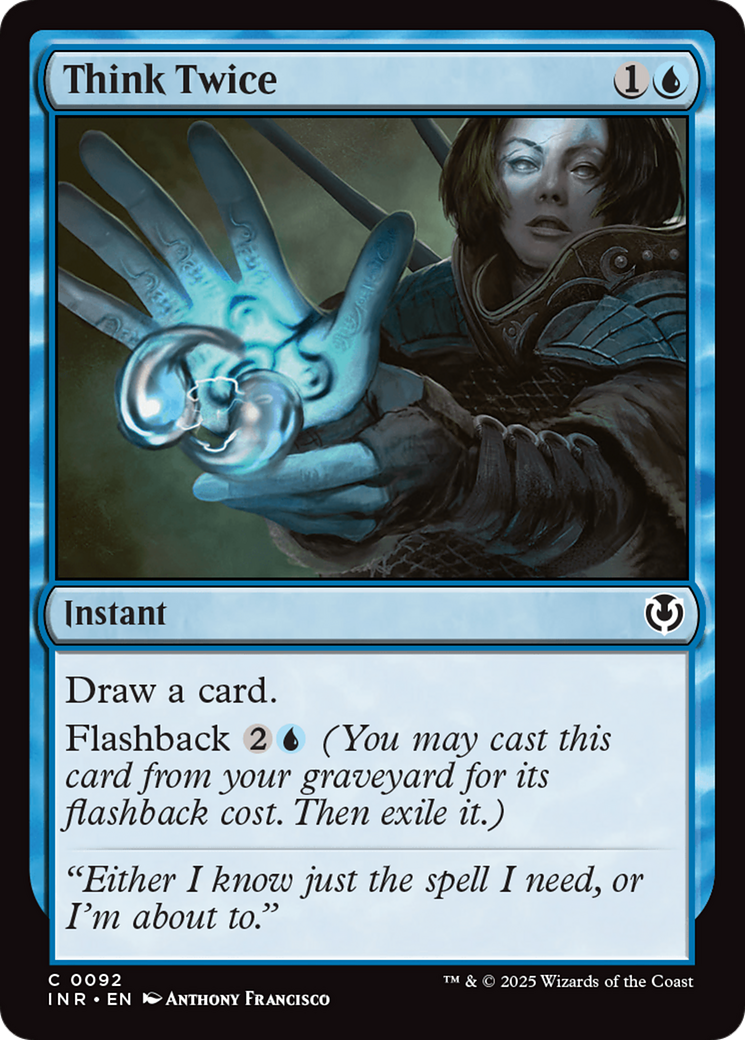 Think Twice (INR-092)  - Innistrad Remastered