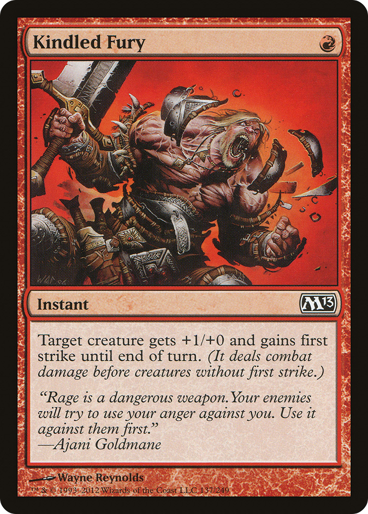 Kindled Fury (M13-137)  Foil - Magic 2013
