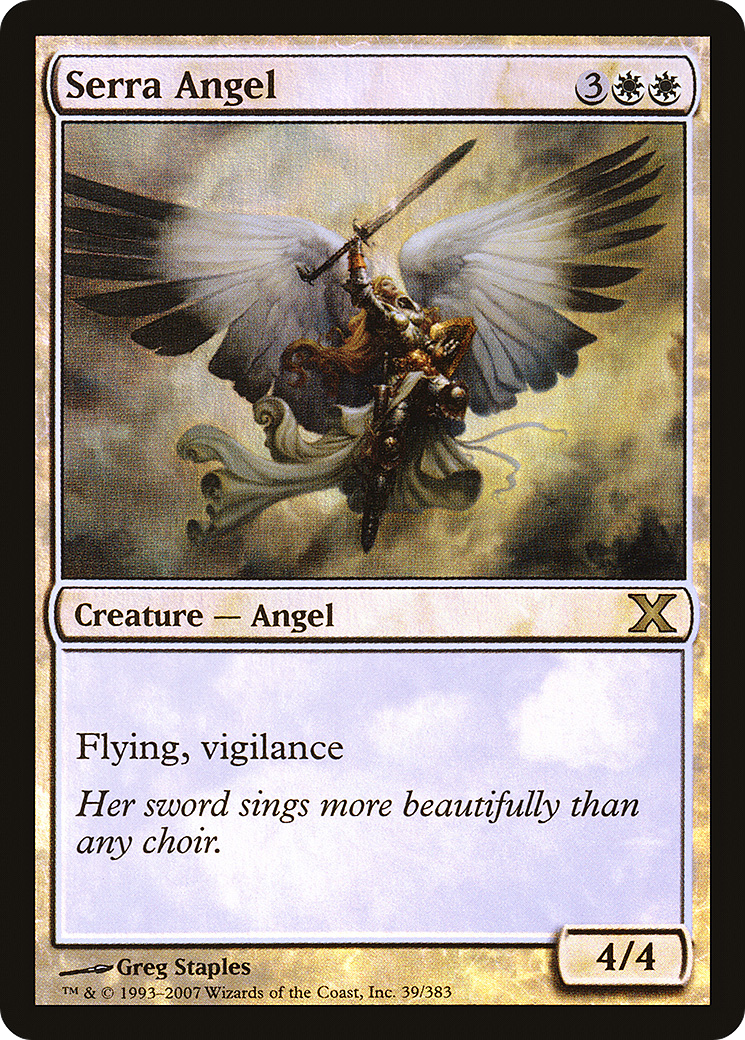 Serra Angel (10E-39★)  Foil - Tenth Edition