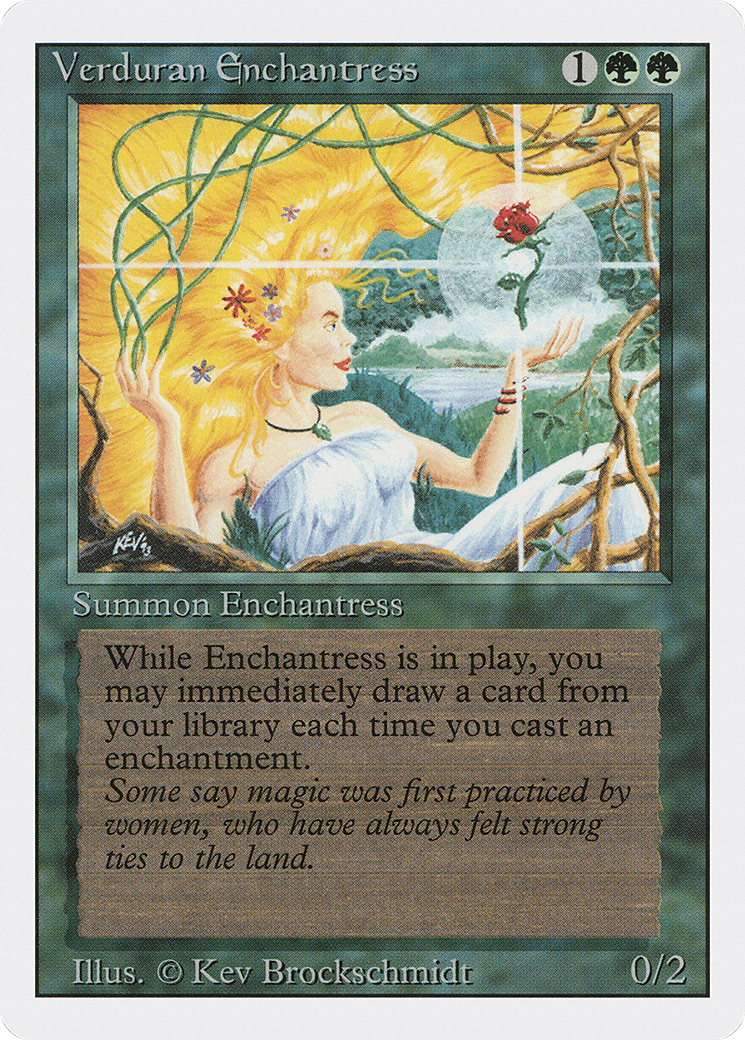 Verduran Enchantress (3ED-)  - Revised Edition