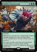 Quilled Greatwurm (FDN-473)  Foil - Foundations: (Extended Art)