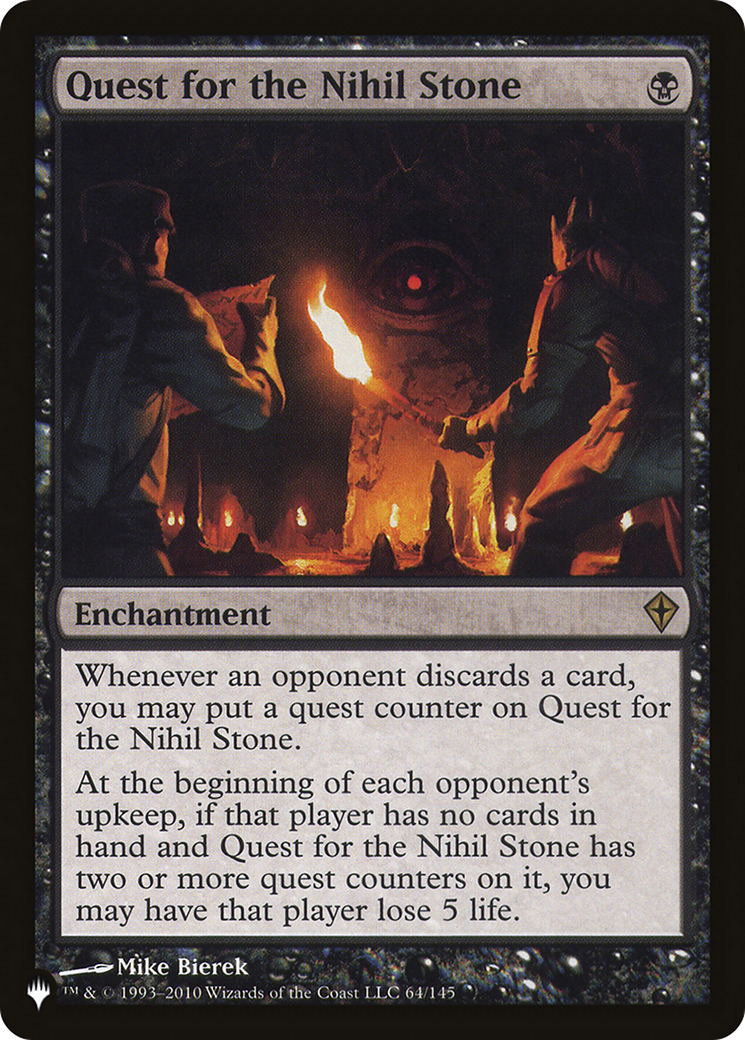 Quest for the Nihil Stone (LIST-64/145)  - The List