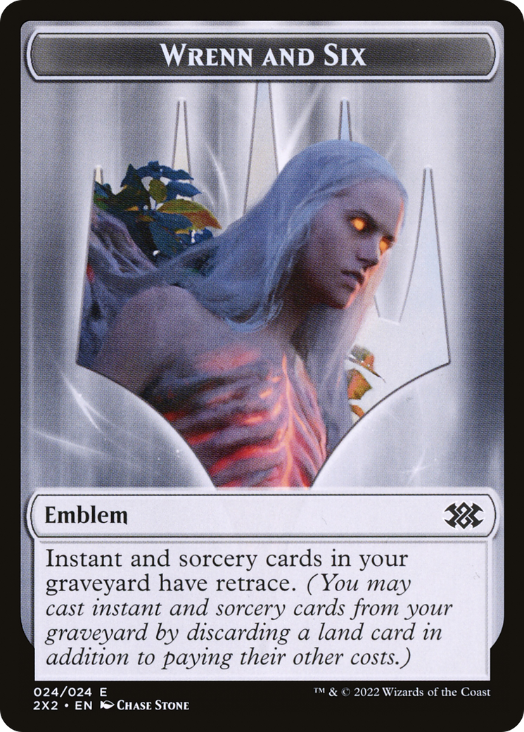 Wrenn and Six Emblem (T2X2-024)  Foil - Double Masters 2022 Tokens