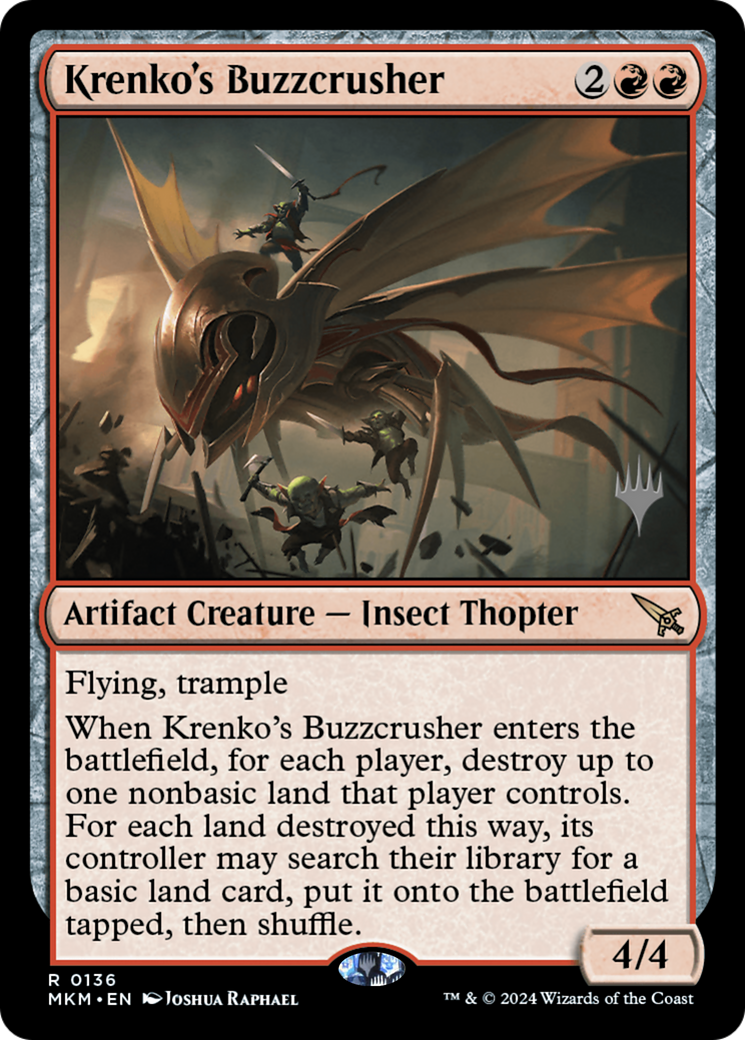Krenko's Buzzcrusher (PPMKM-136)  - Murders at Karlov Manor Promos