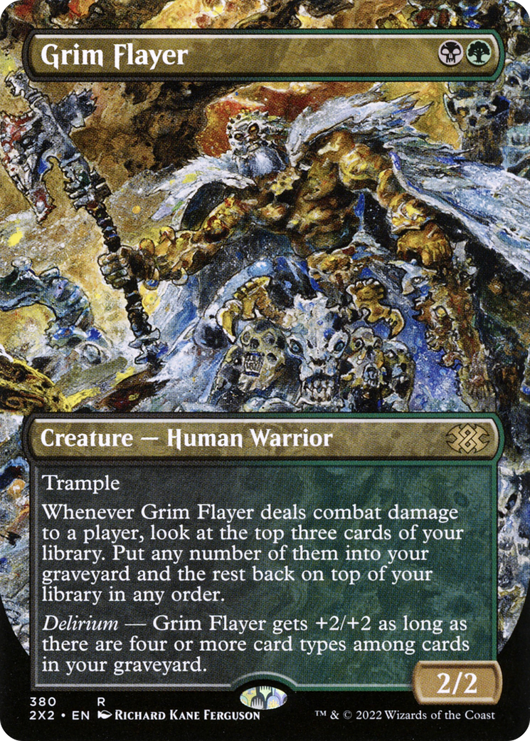 Grim Flayer (Borderless) (2X2-380)  Foil - Double Masters 2022