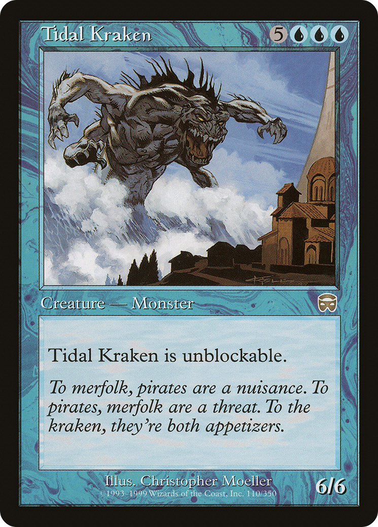 Tidal Kraken (MMQ-110)  Foil - Mercadian Masques