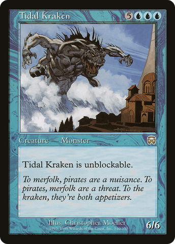Tidal Kraken (MMQ-110)  Foil - Mercadian Masques
