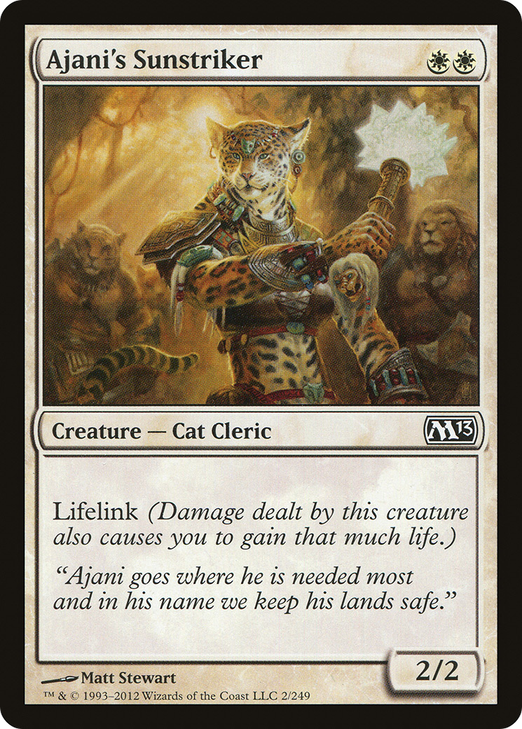 Ajani's Sunstriker (M13-002)  Foil - Magic 2013