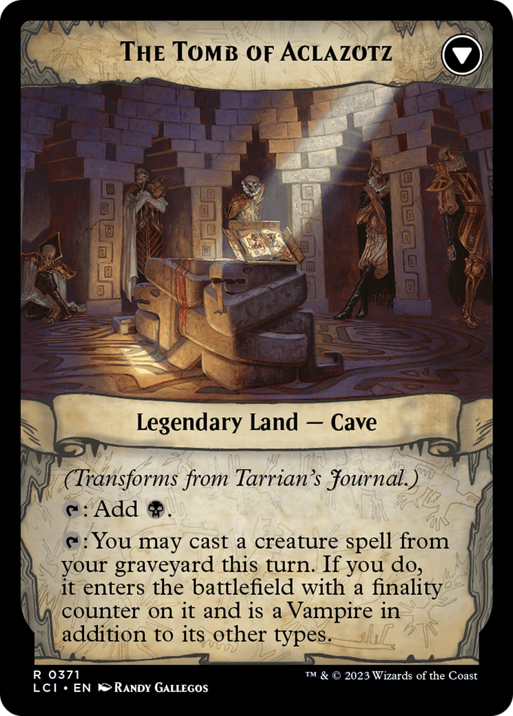 Tarrian's Journal (Extended Art) (LCI-371)  Foil - The Lost Caverns of Ixalan: (Extended Art)