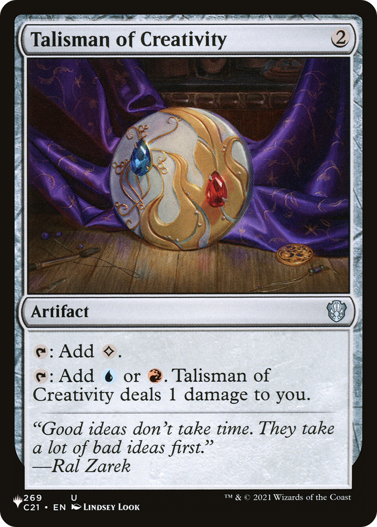 Talisman of Creativity (LIST-269)  - The List