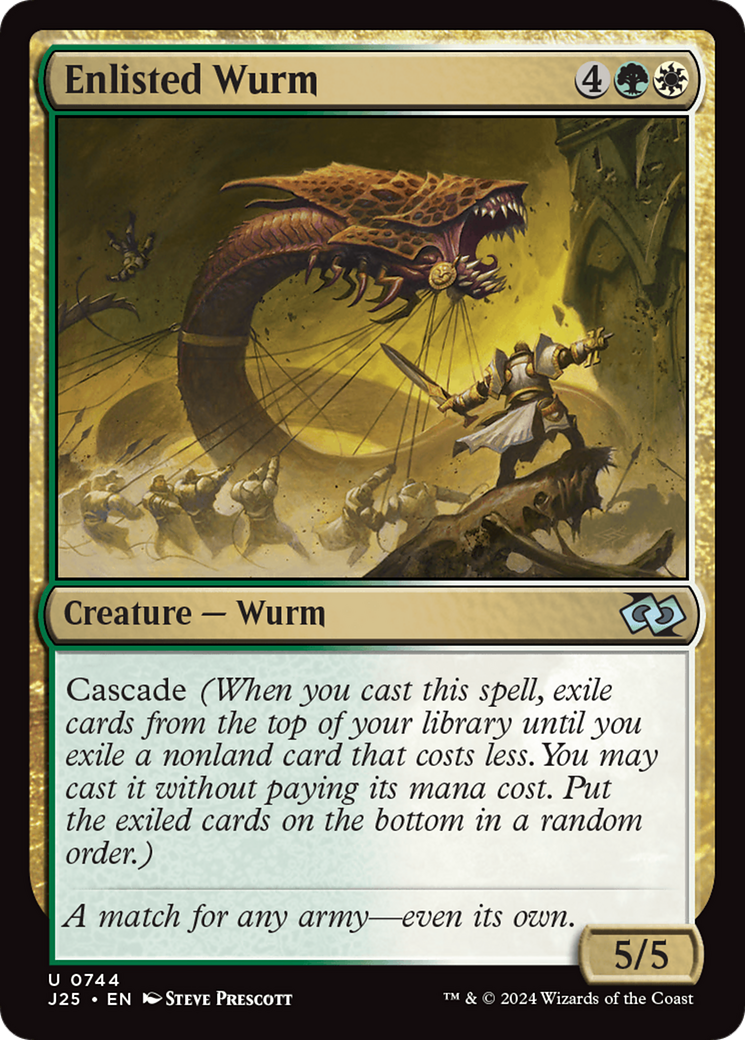Enlisted Wurm (J25-744)  - Foundations Jumpstart