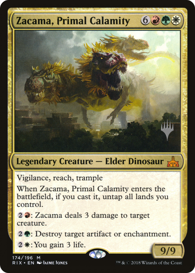 Zacama, Primal Calamity (PPM20-174P) - Rivals of Ixalan Promos Foil