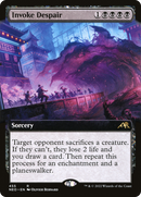 Invoke Despair (Extended Art) (NEO-455)  Foil - Kamigawa: Neon Dynasty: (Extended Art)