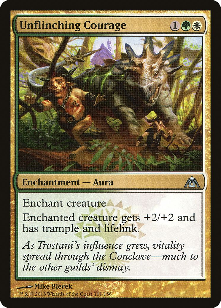 Unflinching Courage (DGM-111)  Foil - Dragon's Maze