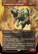 Trumpeting Carnosaur (Borderless) (LCI-324)  Foil - The Lost Caverns of Ixalan