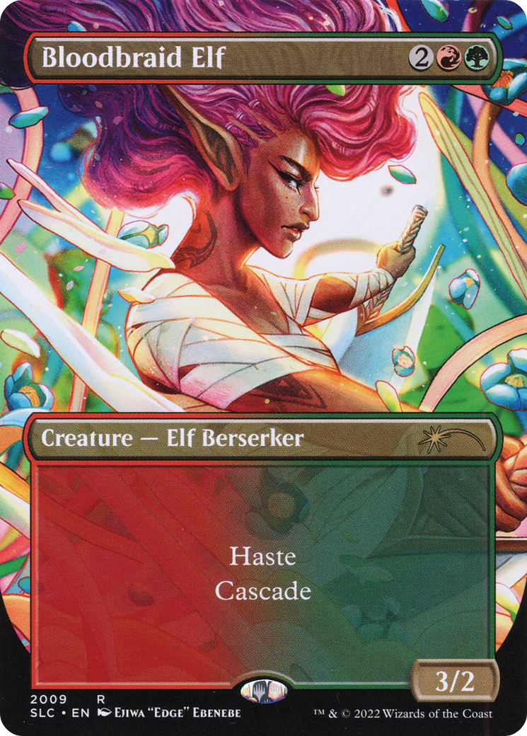 Bloodbraid Elf (SLC-2009)  - Secret Lair Countdown Kit (Borderless)