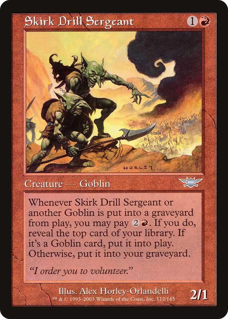 Skirk Drill Sergeant (LGN-112)  Foil - Legions