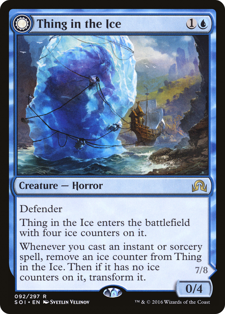 Thing in the Ice (SOI-092)  - Shadows over Innistrad: (Double Faced Transform)