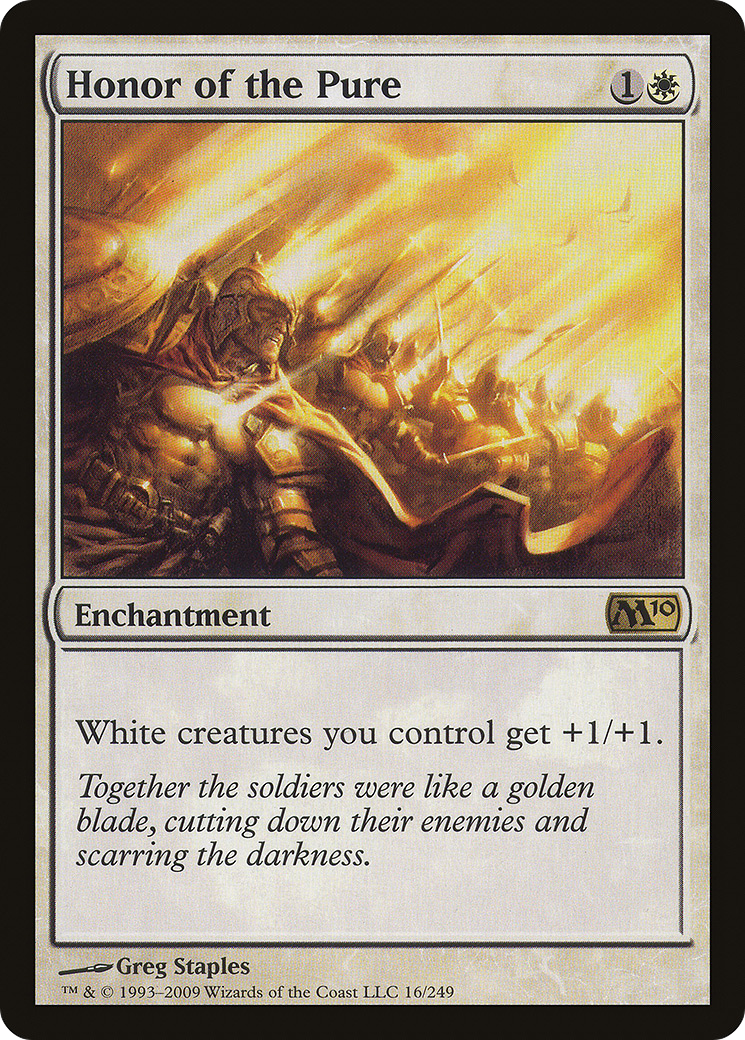 Honor of the Pure (M10-016)  - Magic 2010